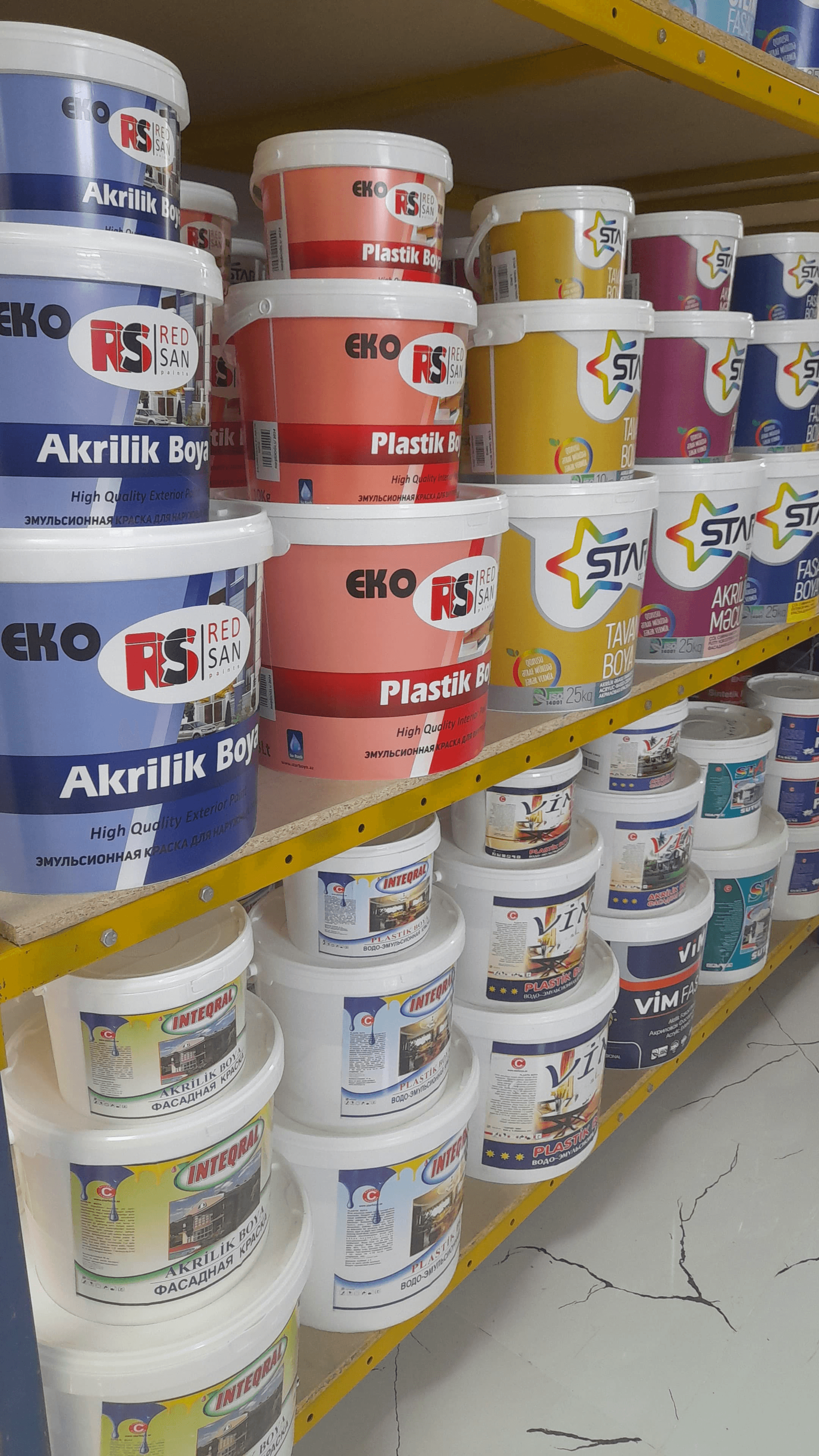 Emulsiya, Boya Məhsulları